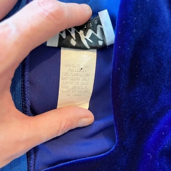 VINTAGE ~Niki Petites~ Velvet Dress - Size 6 - Picture 5 of 5